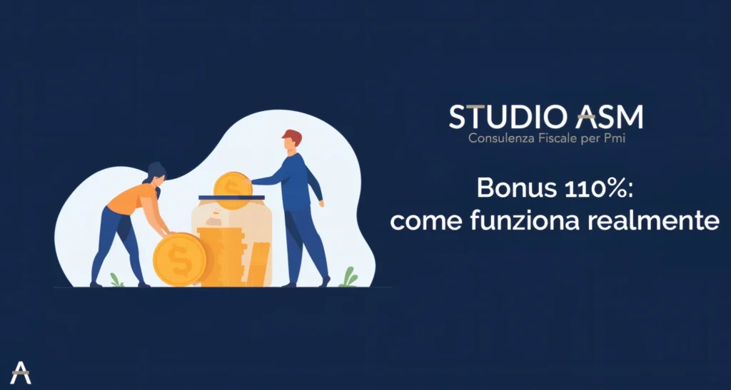 Illustrazione di due persone che depositano monete in un grande barattolo pieno di denaro.