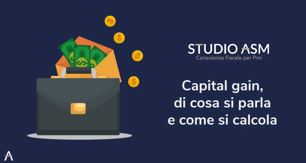Illustrazione di una valigetta da cui escono banconote e monete dorate.